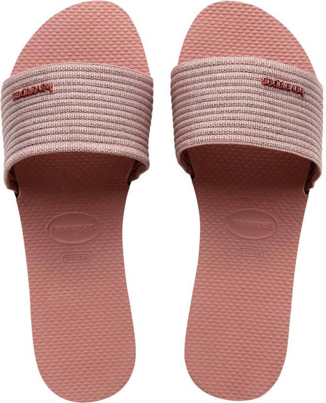 Havaianas Slippers Flipflops You Malta Metallic Roze