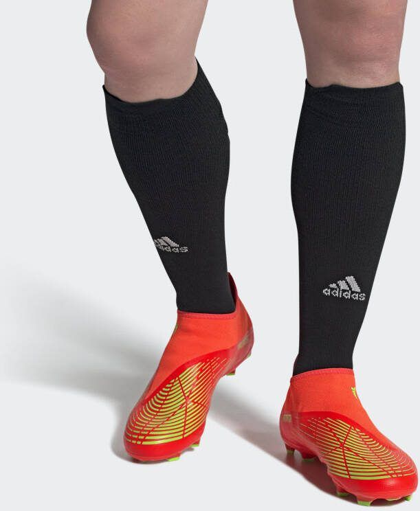 Adidas Predator Edge.3 Firm Ground Veterloze Voetbalschoenen Solar Red/Team Solar Green/Core Black Dames