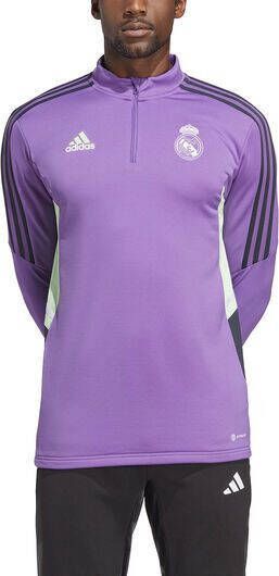 adidas Real Madrid Trainingstrui 2022 2023 Paars Zwart Wit