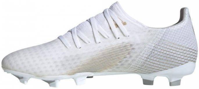 adidas Performance X Ghosted.3 FG Sr. voetbalschoenen wit/goud