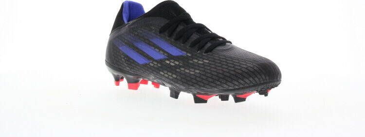Adidas X Speedflow.3 Firm Ground Voetbalschoenen Core Black/Sonic Ink/Solar Yellow Dames