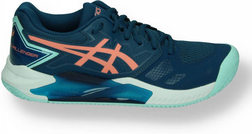Asics gel challenger 13 clay tennisschoenen blauw/wit dames