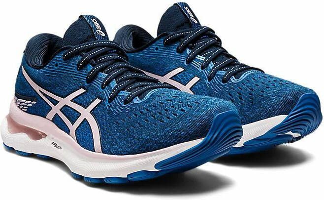 ASICS gel nimbus 24 hardloopschoenen blauw/roze dames