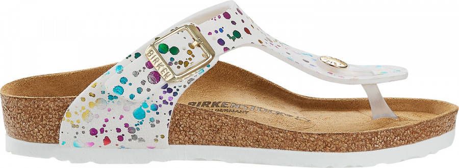 Birkenstock Slippers Gizeh narrow Mikrofiber Wit