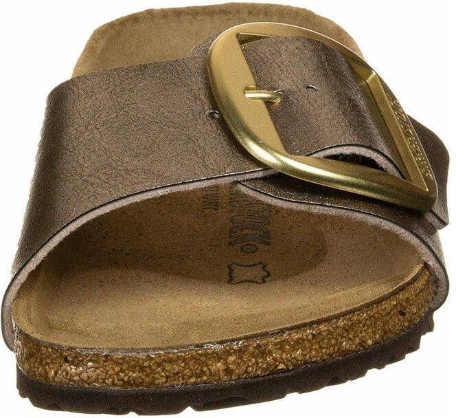 Birkenstock Big Buckle BF gracieuze schuifregelaars , Beige, Dames