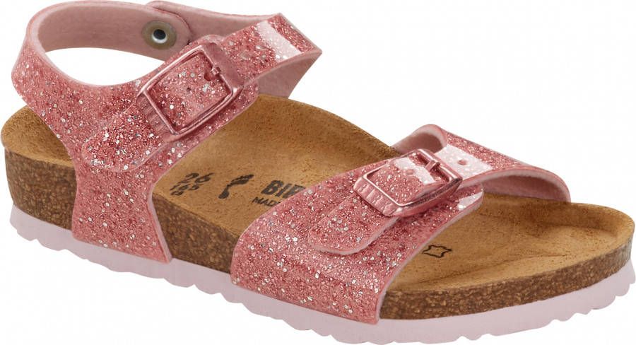 Birkenstock Rio plain cosmic sparkle old rose