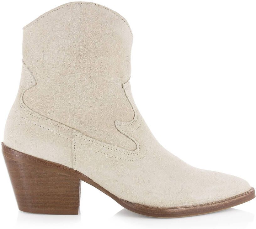 Bronx Enkellaarsjes Beige Dames