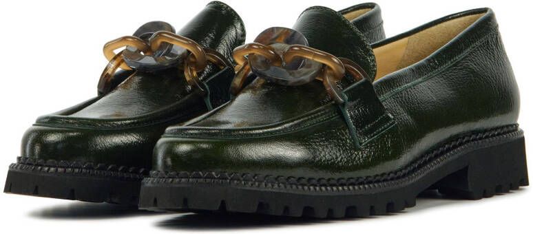 Brunate Dames leren dames instapschoenen 11771 lak