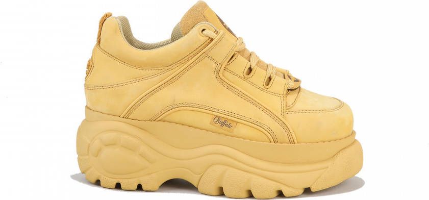 Buffalo London Classics Low sneakers geel Leer
