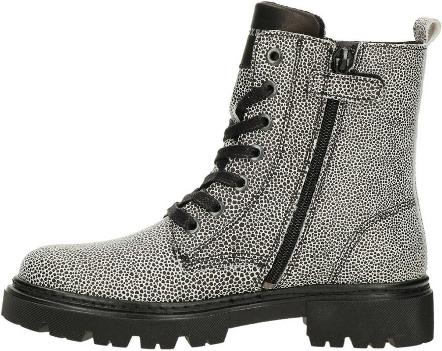 Bullboxer AJS500 Black White Veter boots