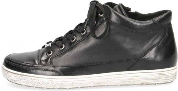 Caprice enkel veter laarsje gladleder rits , Zwart, Dames