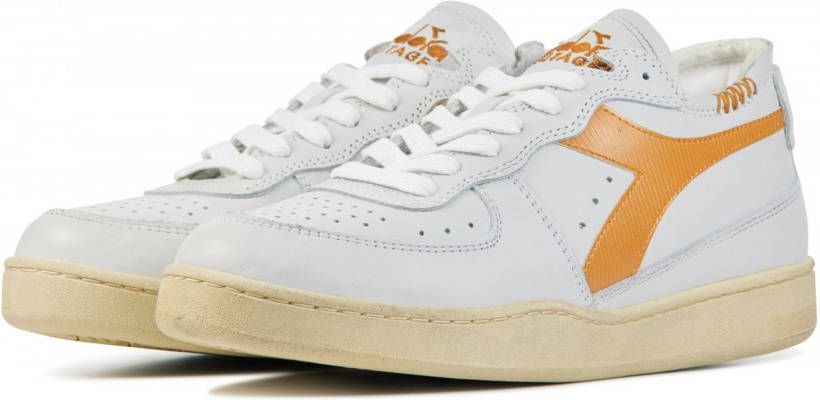 Diadora Heritage Dames leren dames sneakers mi basket row cut