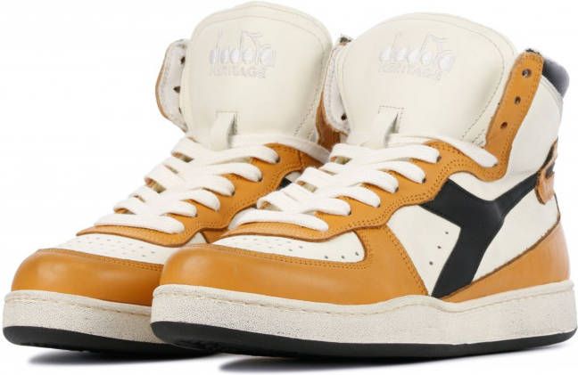 Diadora Heritage Dames leren dames sneakers mi basket used z