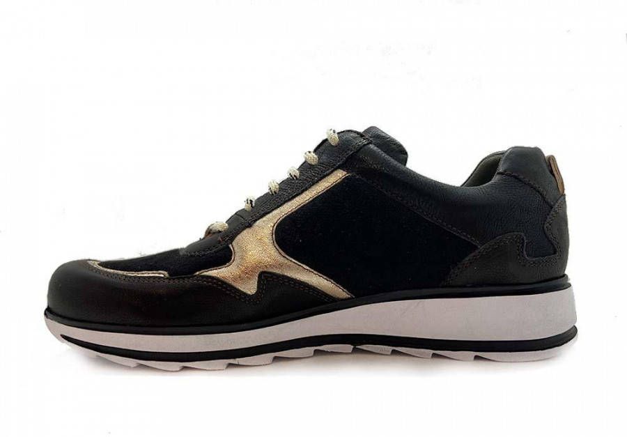 Durea 6261 685H Zwart H Wijdte Veterschoenen