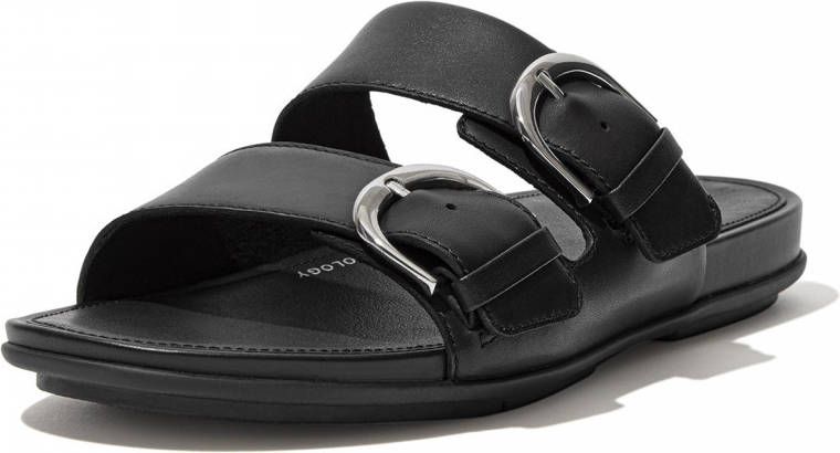 FitFlop Gracie slippers zwart Leer