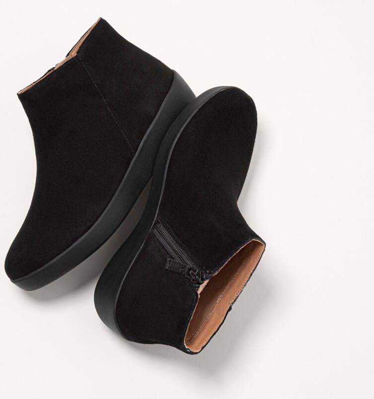 FitFlop Enkellaarsjes Zwart Suede 189217