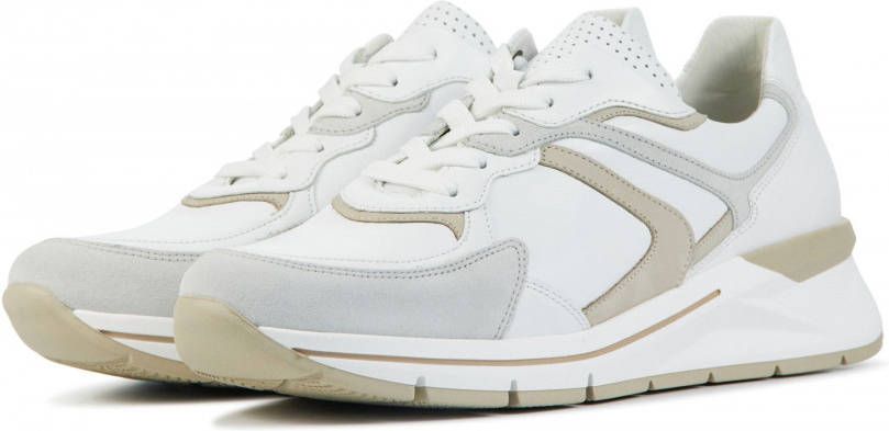 Gabor 86.585.54 White Powder H Wijdte Veterschoenen