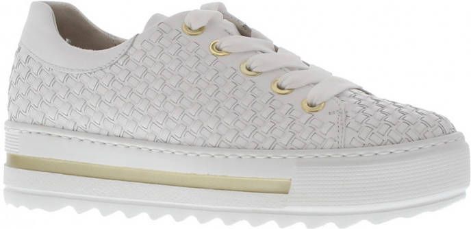 Gabor 86.499.60 White Gold G Wijdte Veterschoenen