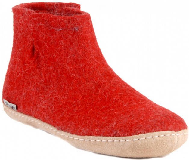 Glerups Enkellaarsjes Rood Dames