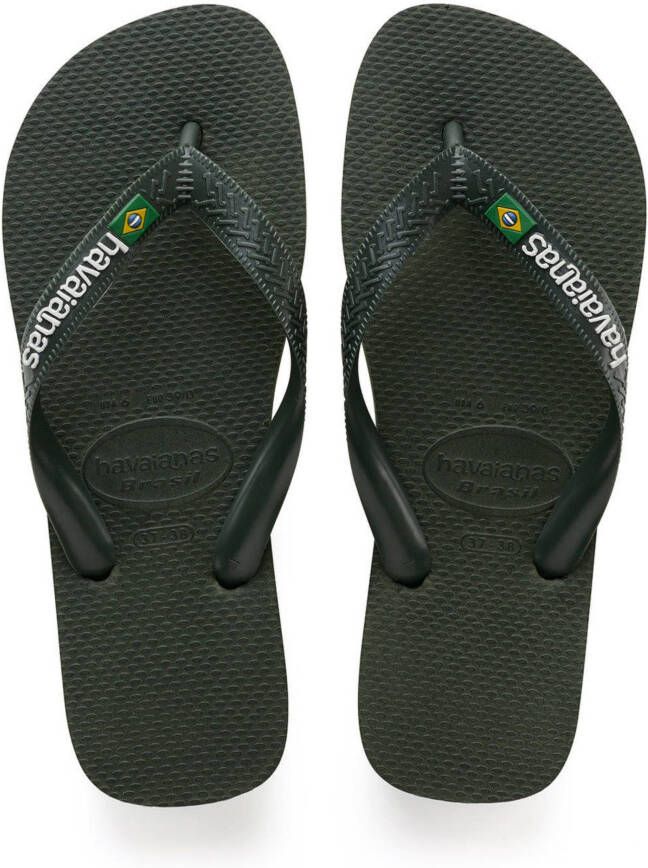 Havaianas Slippers Brasil Logo 4110850.4896.M19 Olijf Groen maat 39/40