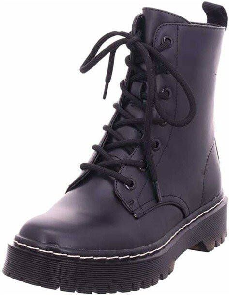 La Strada 1988056 veterboots zwart/rood