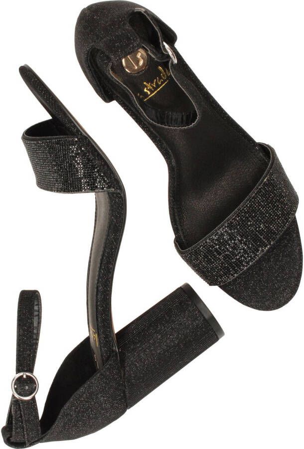 la strada sandalette , Zwart, Dames