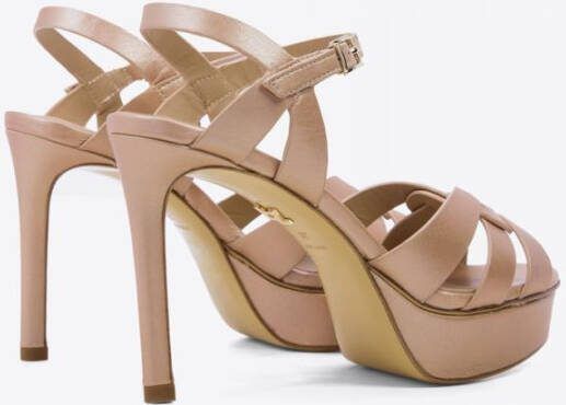 Lola Cruz Platform stiletto sandalen , Beige, Dames