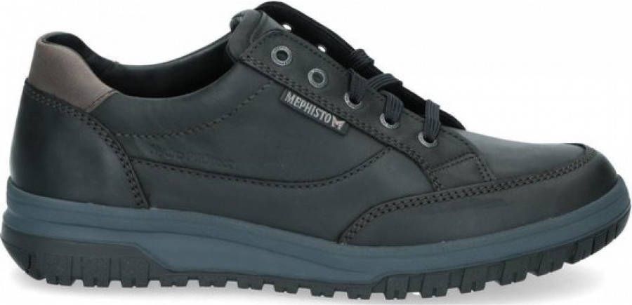 Mephisto Zwarte Veterschoenen Paco Nevada