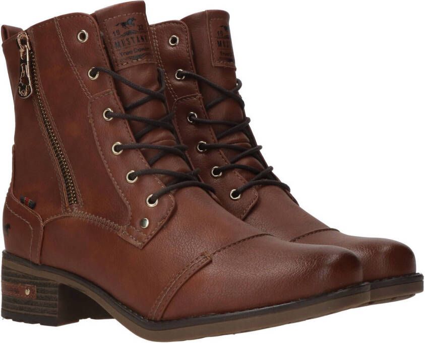 Mustang Veterboot Dames Bruin/Cognac