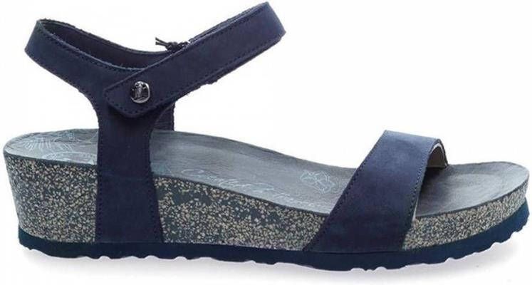 Panama Jack capri basics Wedges b6 , Blauw, Dames
