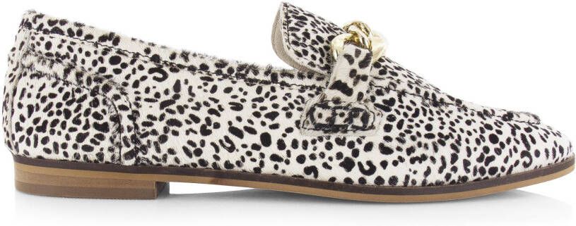 POELMAN PS hairon leren loafers wit