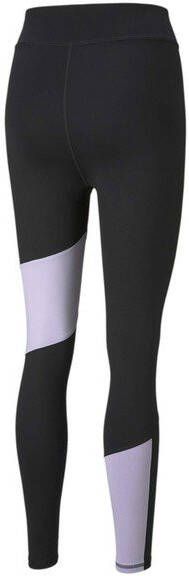 Puma logo high waist 7/8 sporttight zwart/paars dames