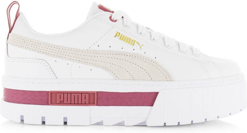 Puma Mayze Lth Wns sneakers dames wit/grijs