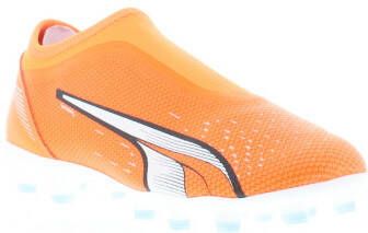 PUMA Ultra Match Veterloze Gras/Kunstgras Voetbalschoenen(MG)Kids Oranje Wit Blauw