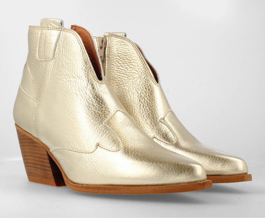 Red-Rag Gouden Red Rag Enkellaarsjes 75006