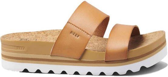 Reef Cushion Bounce Vista Hi plateau slippers lichtbruin