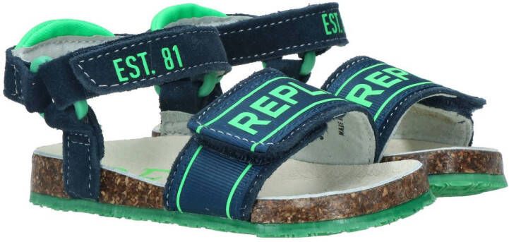Replay Birky JR Sandaal Jongens Groen/Blauw