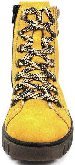 Rieker Veterboot Dames Geel
