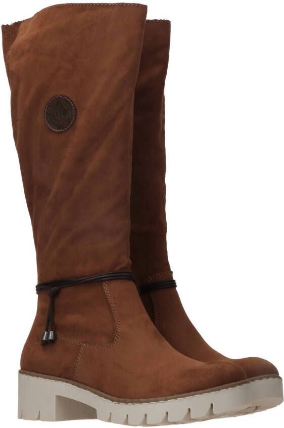 Rieker Lange Laars Dames Cognac