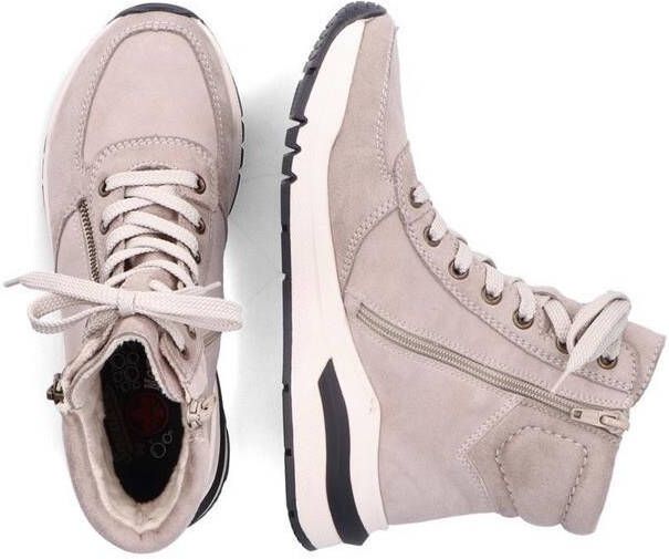 Rieker Veterboat , Beige, Dames