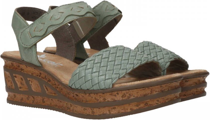 Rieker Sandaaltjes in moderne vlecht look