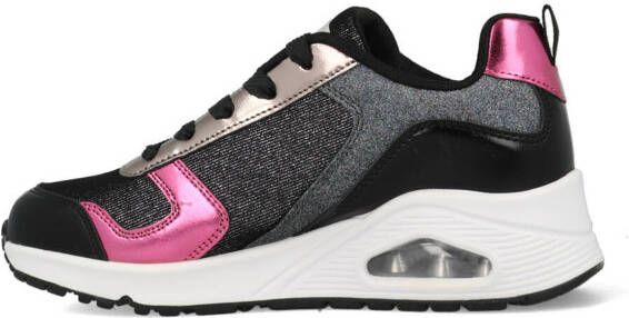 Skechers Uno metallic 310513l/bkmt zilver