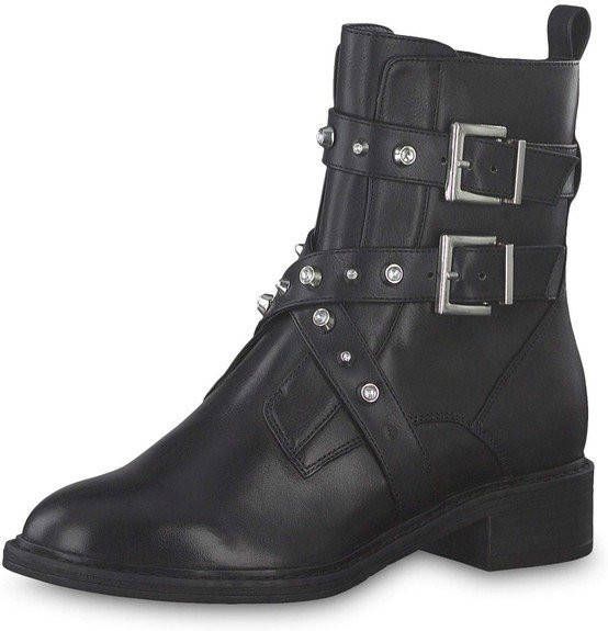 Tamaris Manisa Bikerboot Dames Zwart