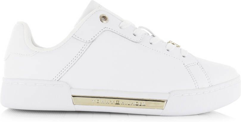 TOMMY HILFIGER Court Sneaker Golden TH wit/goud
