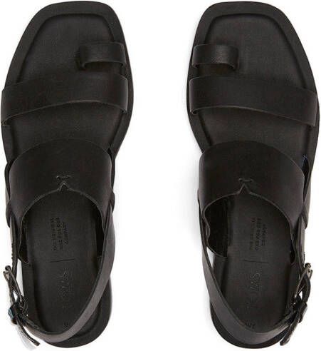 TOMS Freya black veg tan leather 10015125