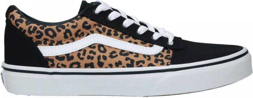 VANS Ward Cheetah sneakers zwart/camel