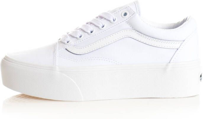 Vans sneakers old school platform vn0a3b3uw001 , Wit, Dames