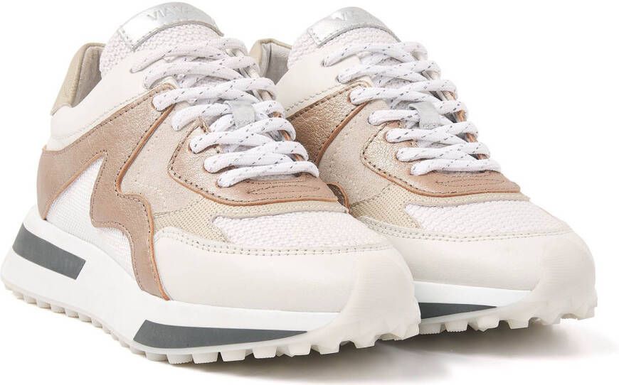 Via vai 58110 Posy Day 03 342 Beige Red Lage sneakers