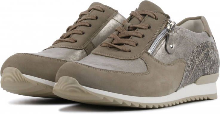 Waldlaufer 370013 comfort leren veterschoenen taupe