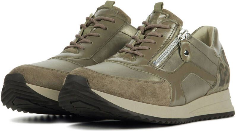 Waldl&#xE4, ufer Dames leren dames sneakers 752004